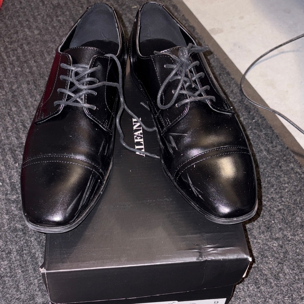 Alfani Classic Black Oxfords